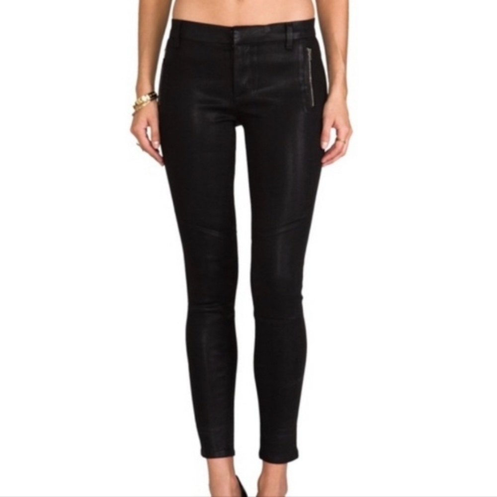 J Brand Tabitha coated Moto Skinny 29